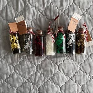 Set of 7 Bullseye Target Christmas bottles